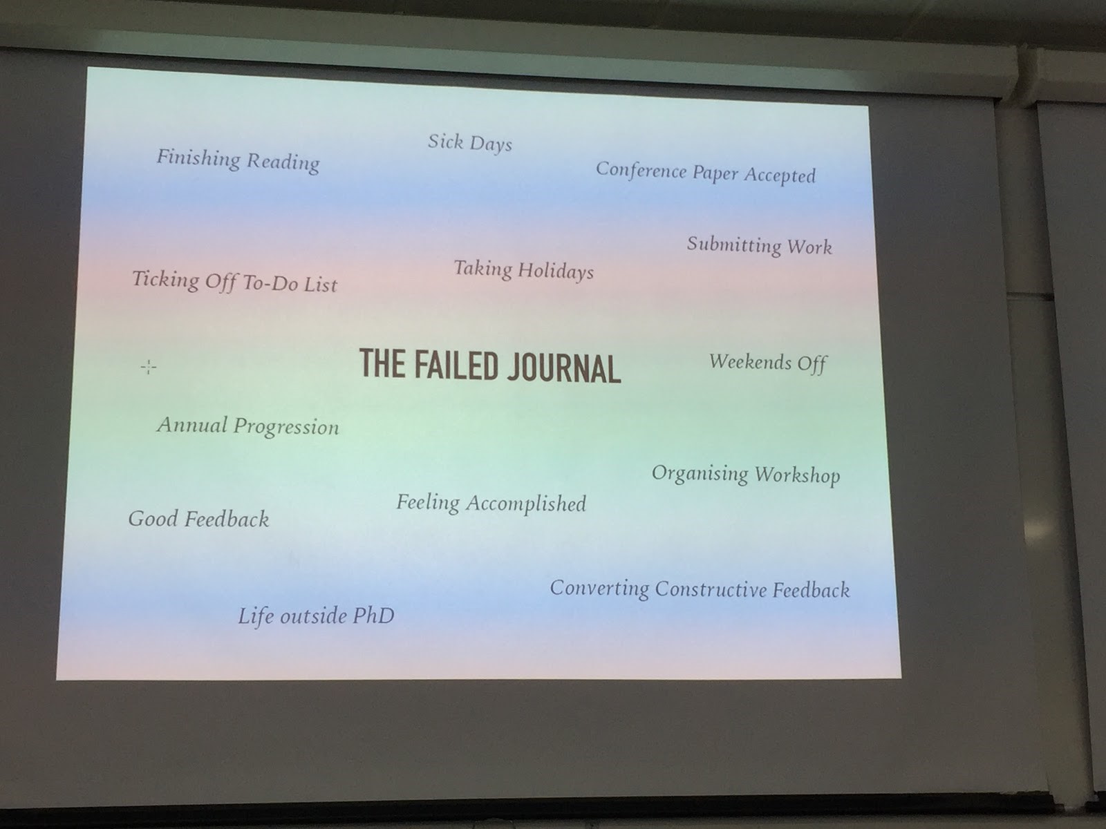 failed journal
